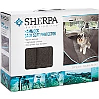 Sherpa Gray Car Back Seat Cover Hammock Style for Dogs