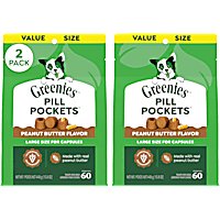 Greenies Pill Pockets Peanut Butter Flavor Large Size Dog Treats