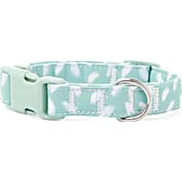 YOULY The Artist Green & White Brushstroke-Print Dog Collar