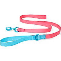 YOULY The Extrovert Water-Resistant Pink & Blue Colorblocked Dog Leash