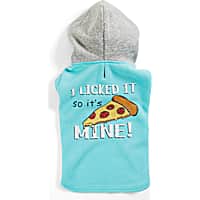 YOULY The Gourmet Blue I Licked It So It's Mine Pizza Dog Hoodie