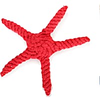 Harry Barker Red Rope Starfish Dog Toy