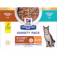 Hill's Prescription Diet k/d Kidney Care Stew Variety Pack Canned Cat Food