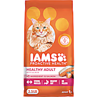 IAMS ProActive Health Adult Healthy Dry Cat Food with Salmon Cat Kibble