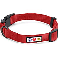 Pawtitas Solid Color Red Puppy or Dog Collar