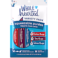 WholeHearted Squeezable Puree Cat Treat Variety Pack