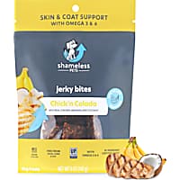 Shameless Pet Treats Chicken and Banana Jerky Bites Dog Treats
