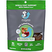 Shameless Pet Treats Apple and Peanut Butter Soft-Baked Biscuit Dog Treats