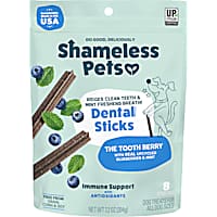 Shameless Pet Treats Blueberry and Mint Dental Stick Dog Treats