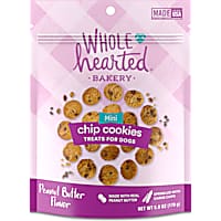 WholeHearted Tasty Snacks Peanut Butter Flavor Chip Cookie Treats for Dogs