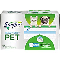 Swiffer Heavy Duty Pet, Wet Mopping Cloth Refills with Febreze Odor Defense