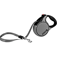 KONG Gray Terrain Retractable Dog Leash for Dogs Up To 25 lbs.