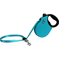 alcott Blue Adventure Retractable Dog Leash for Dogs Up To 65 lbs.
