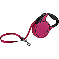 KONG Fuchsia Terrain Retractable Dog Leash for Dogs Up To 45 lbs.