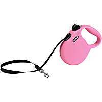 alcott Pink Wanderer Retractable Dog Leash for Dogs Up To 45 lbs.