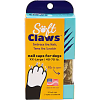 Soft Claws Gold Sparkle Dog Nail Caps
