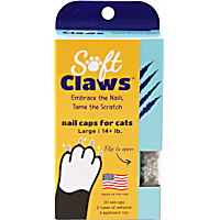 Soft Claws Silver Sparkle Cat Nail Caps