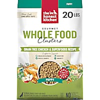 The Honest Kitchen Gourmet Whole Food Clusters Grain Free Chicken & Superfoods Recipe Puppy Dog Food