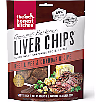 The Honest Kitchen Gourmet Barbecue Liver Chips: Beef Liver & Cheddar Recipe Dog Treats