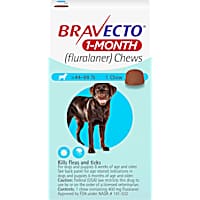 Bravecto 1-Month Chews for Dogs 44-88lbs
