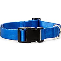 YOULY The Classic Blue Webbed Nylon Dog Collar