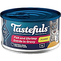Blue Buffalo Blue Tastefuls Fish and Shrimp Entree in Gravy Flaked Wet Cat Food