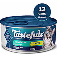 Blue Buffalo Tastefuls Made with Natural Ingredients, Tuna Flaked Wet Cat Food