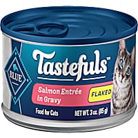 Blue Buffalo Tastefuls Made with Natural Ingredients, Salmon Flaked Wet Cat Food