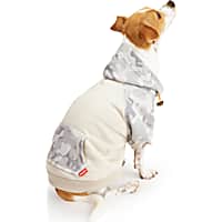 Reddy Grey Camo Colorblocked Dog Hoodie