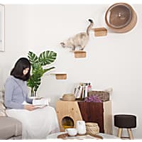 MYZOO AndMakers Lack Wall Mounted Cat Shelves