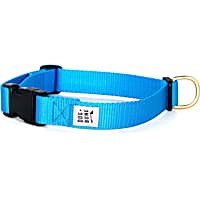 Dog + Bone Blue Snap Dog Collar