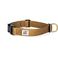 Dog + Bone Gold Snap Dog Collar
