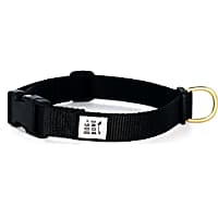 Dog + Bone Black Snap Dog Collar