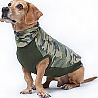 Long Dog Clothing Co. Patton Turtleneck Camo T-Shirt for Dogs