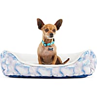 EveryYay Essentials Snooze Fest Multicolor Tie-Dye Rectangle Dog Bed