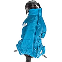 Dog Helios Blue Thunder-Crackle Full-Body Waded-Plush Adjustable and 3M Reflective Dog Jacket