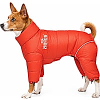 Dog Helios Red Thunder-Crackle Full-Body Waded-Plush Adjustable and 3M Reflective Dog Jacket