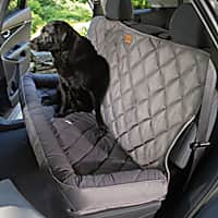 Frisco Quilted Water Resistant Hammock Car Seat Cover, Black, X-Large