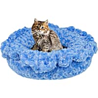 Bessie and Barnie Ultra Plush Blue Sky/Wolfhound Gray Luxury Deluxe Pet Lily Pod Bed