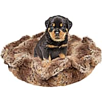 Bessie and Barnie Ultra Plush Simba/Grizzly Bear Luxury Deluxe Pet Lily Pod Bed