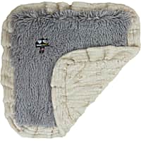 Bessie and Barnie Siberian Grey/ Natural Beauty Ultra Plush Faux Fur Super Soft Reversible Pet Blanket