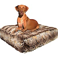 Bessie and Barnie Simba Luxury Extra Plush Faux Fur Rectangle Dog Bed
