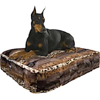 Bessie and Barnie Wild Kingdom Luxury Extra Plush Faux Fur Rectangle Dog Bed