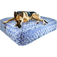 Bessie and Barnie Blue Sky Luxury Extra Plush Faux Fur Rectangle Dog Bed