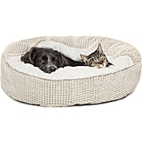 Best Friends by Sheri Jumbo Oyster Cozy Cuddler Hooded Cat and Dog Bed in Mason Microfiber