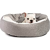 Best Friends by Sheri Jumbo Gray Cozy Cuddler Hooded Cat and Dog Bed in Ilan Microfiber