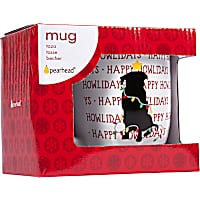 Pearhead Pet Happy Howlidays 16 oz. Ceramic Dog Coffee Mug