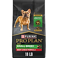 Purina Pro Plan Shredded Blend Beef and Rice Formula with Guaranteed Live Probiotics Small Breed Dry Dog Food