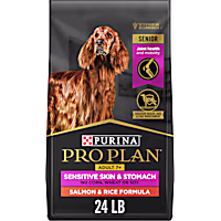 Purina Pro Plan Sensitive Skin & Stomach Formula Senior Adult 7+ Salmon & Rice Dry Dog Food