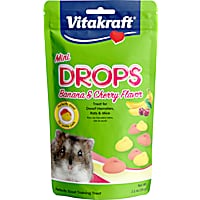 Vitakraft Mini Drops Banana/Cherry Flavor for Hamsters